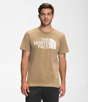 The North Face Half Dome Erkek Tişört Kahverengi Beyaz | 9620154-PG